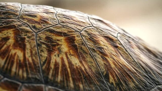 Close-up of a turtle's shell texture