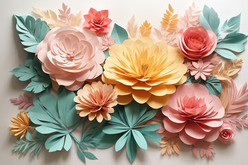 Fantastic Vibrant Blossoms A Kaleidoscope of Paper Flower Art and Floral Designs