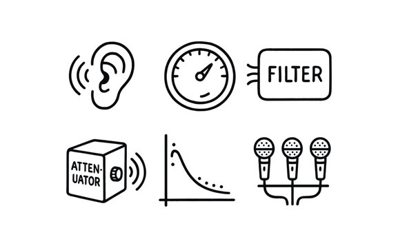 hand drawn cute doodle style isolated echo reverberation algorithm echo voice feedback loop echo harmonic filter echo signal attenuator echo dispersion curve echo microphone array