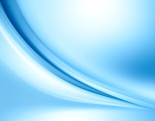 Obraz premium Soft blue flowing curves