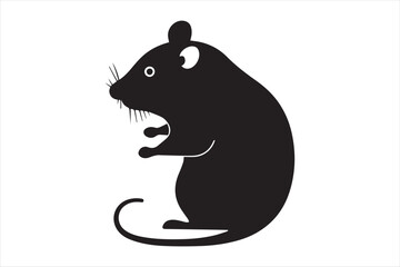 Fototapeta premium Hamster Silhouette