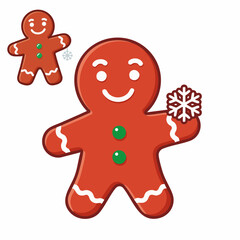 Cheerful Gingerbread Man
