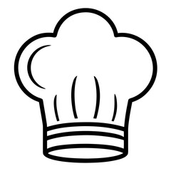 Cooking Hat Line Art Icon 
