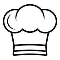 Cooking Hat Line Art Icon 