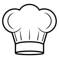 Cooking Hat Line Art Icon 