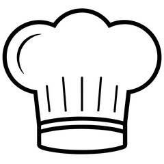 Cooking Hat Line Art Icon 