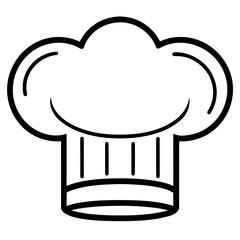 Cooking Hat Line Art Icon 