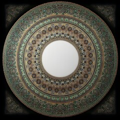 Fototapeta premium Ornate circular ceiling medallion design