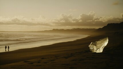 Rising waves meet cracked ice under a stormy sky, a stark reminder of sea level urgency.