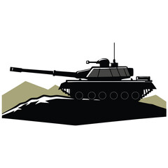Fototapeta premium Russian T-34 Army Tank Isolated on White Background