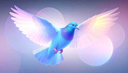 dove flies high