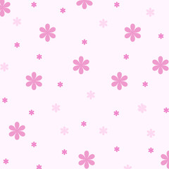 Lovely ditsy floral seamless pattern, tiny hand drawn flowers, great as background, for textiles, banners, wallpapers, wrapping - vector design