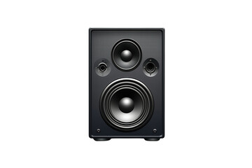 Fototapeta premium Powerfully echoing sound a lone speaker pulsates with energy bringing rhythm and life against on transparent background