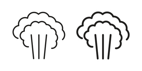 Steam icon, outline vector sign, linear and solid style pictogram isolated on white.