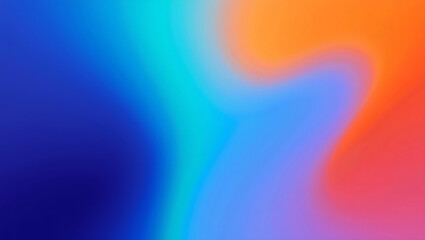 Fototapeta premium Vibrant gradient blend of blue teal orange and pink hues abstract background