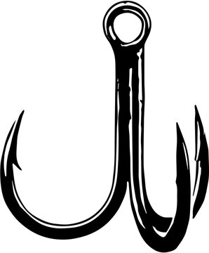 fishing hook vector illustration,fishing hooks, fish hook logo icon, hook icon, fishing hook silhouette vector illustration