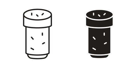 Cork wine icon, outline vector sign, linear and solid style pictogram isolated on white.