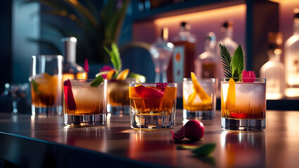 cocktail bar in the bar