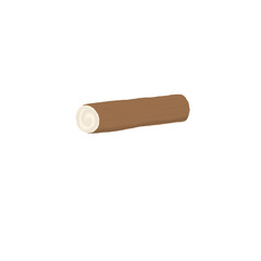 Chocolate Swiss Roll Cake – Hand Drawn Dessert Illustration