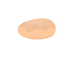 Sweet Round Sugar Bun &ndash; Hand Drawn Bakery Illustration