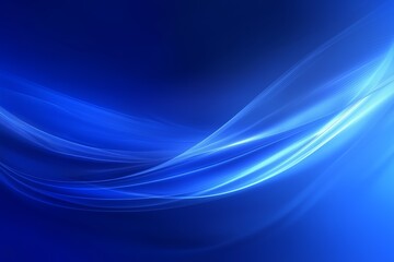 Obraz premium technological abstract wave background in deep blue tones