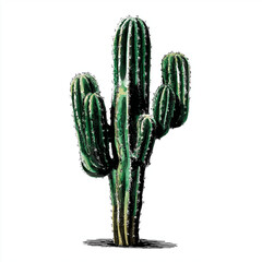 cactus isolated on white