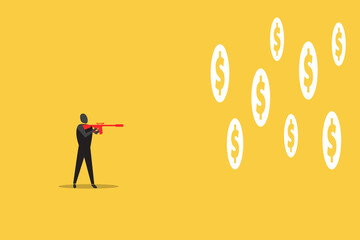 Dart is an opportunity and Dartboard is the target and goal. concept of represent a challenge in business marketing
