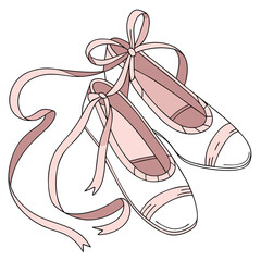 Ballet Shoes  Vector AI Line Art for Creative Heritage and Cultural Projects