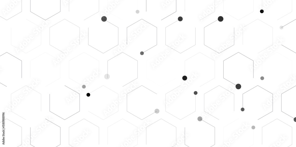 Poster vector banner design. hexagons pattern. geometric abstract background with simple hexagonal elements