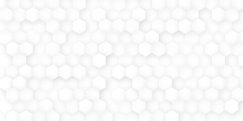 Vector banner design. Hexagons pattern. Geometric abstract background with simple hexagonal elements.