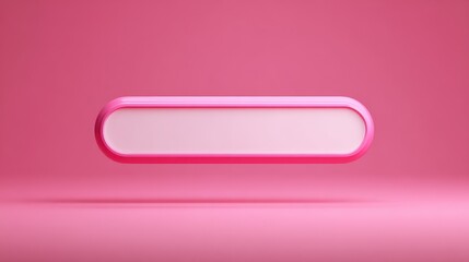 Fototapeta premium Vibrant photo of minimal blank search bar on pink background. web search concept. 3d rendering.