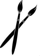 paint brush icon vektor,farbpalette mit pinsel vektor