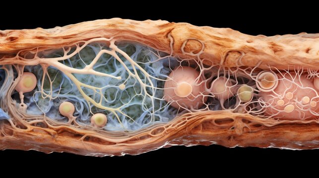 A root tips vascular cylinder in longitudinal section, mitosis visible in meristem cells,