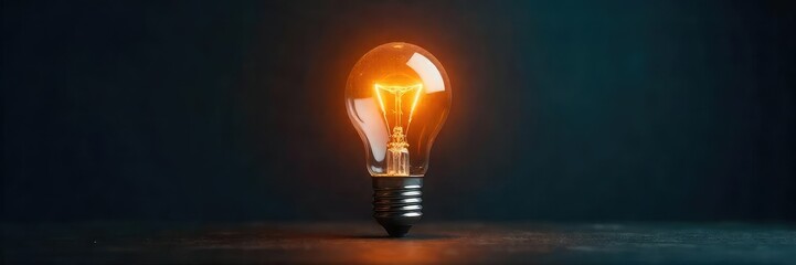 Bright Light Bulb Illuminating Darkness Inspiration, Creativity, and Problem-Solving