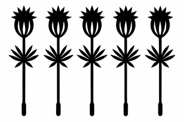 Vector Icon Bundle - Salsify 6 Silhouette Icons