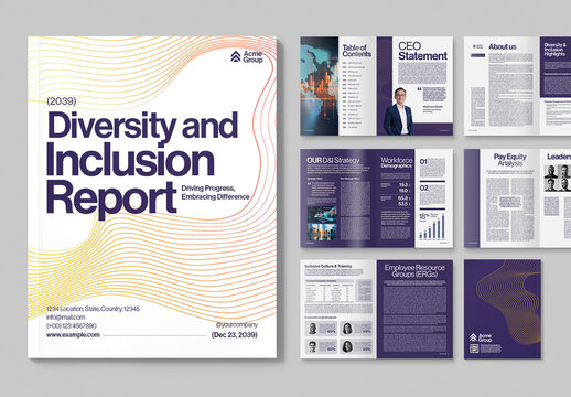DEI Report Brochure Template