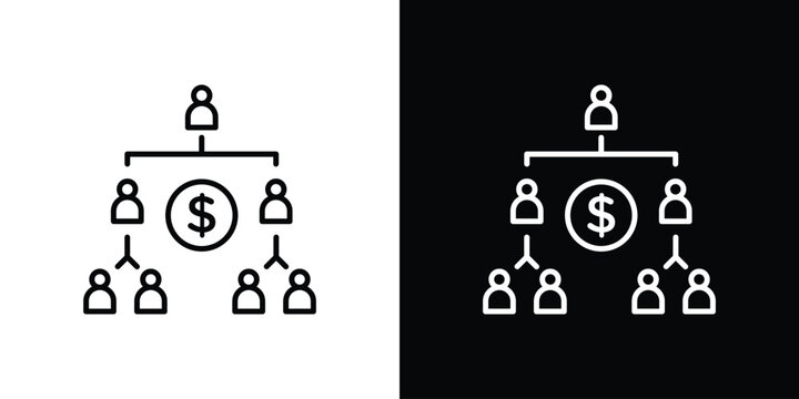 Ponzi scheme icon. Symbol for your web site design, logo, app, UI. Vector illustration. EPS10