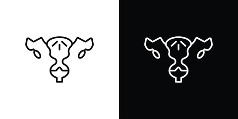 Pelvic inflammatory disease icon. Symbol for your web site design, logo, app, UI. Vector illustration. EPS10