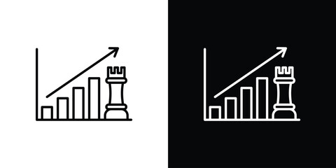 Marketing strategy icon. Symbol for your web site design, logo, app, UI. Vector illustration. EPS10