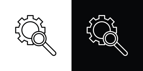 Investigate icon. Symbol for your web site design, logo, app, UI. Vector illustration. EPS10