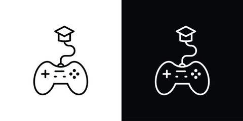 Game based learning icon. Symbol for your web site design, logo, app, UI. Vector illustration. EPS10