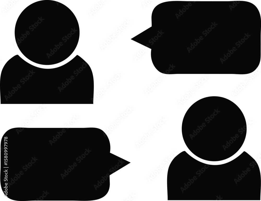 Fototapete abstract geometric shape silhouette design with vibrant color accents and text elements silhouette