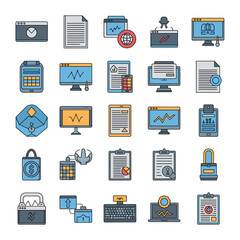 Organized Data Icons A Visual Representation of Information for Web Design and Applications