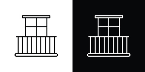 Balcony icon. Symbol for your web site design, logo, app, UI. Vector illustration. EPS10