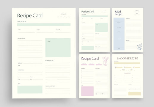 Recipe Cards Template