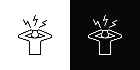 Anxiety icon. Symbol for your web site design, logo, app, UI. Vector illustration. EPS10