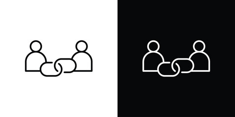 Affiliate link icon. Symbol for your web site design, logo, app, UI. Vector illustration. EPS10