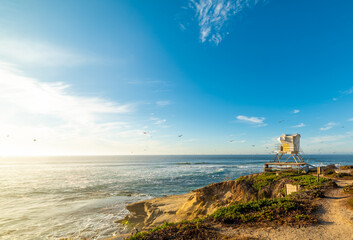 Sunset in La Jolla shore