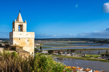 Beautiful City View of the Castle in Alcacer do Sal, Portugal