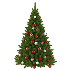 christmas tree with red balls